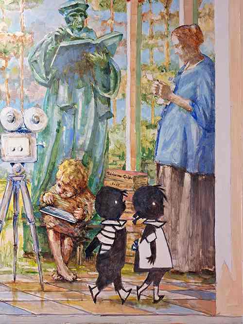 Kunsttoepassing bij een bedrijf door Therese van Gelder