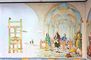 Kunsttoepassing bij een bedrijf door Therese van Gelder