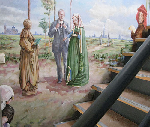 Kunsttoepassing bij een bedrijf door Therese van Gelder